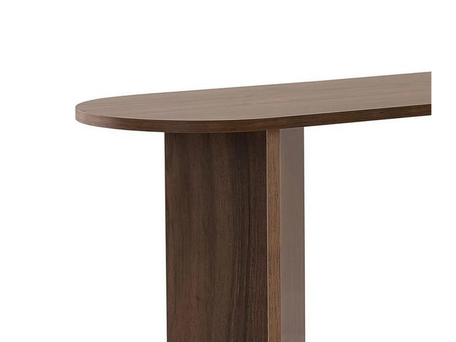 Consolle Cercino, un Ripiano, 150x35x75h cm Marrone Noce, Peso Supportato 25 kg, Colore Ripiano Marrone