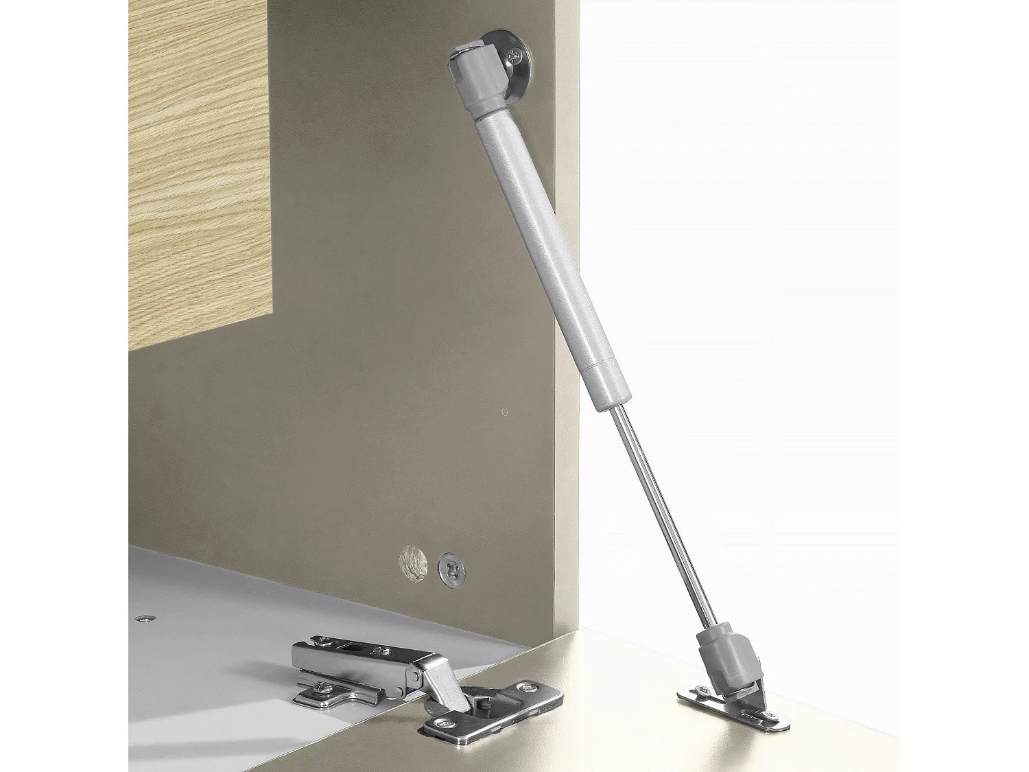 Parete Attrezzata Lazzate, Modulabile Made in Italy, Beige, Mobile Soggiorno, 10 Ripiani, Apertura a Ribalta, Battente
