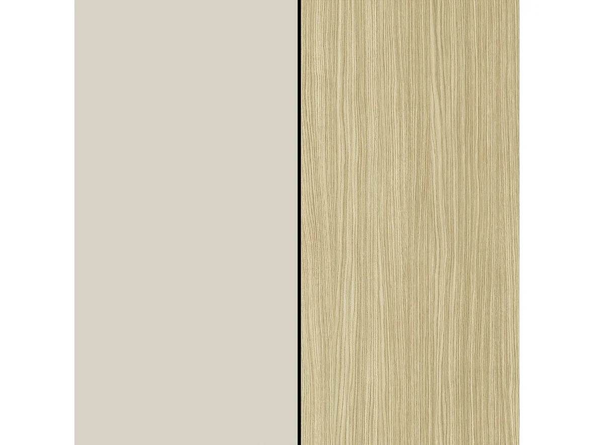 Parete Attrezzata Sabbia, 14 Ripiani Made in Italy, Marrone Rovere, Mobile Soggiorno, 6 Ante, set Componibile