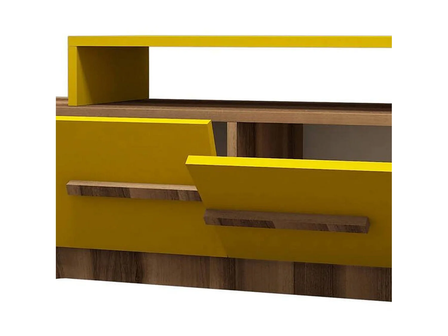 Parete Attrezzata Ossimo, 6 Ripiani, Marrone Noce, Mobile Soggiorno, Modulabile, Apertura Battente, a Ribalta