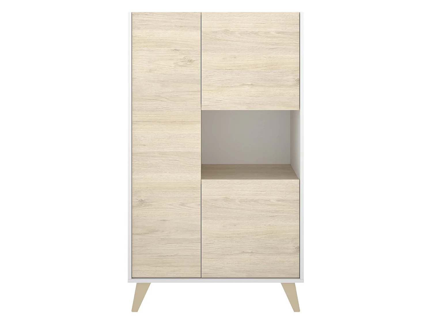 Set Mobili da Soggiorno Sutter, Modulabile, Marrone Rovere, 5 Ripiani, Apertura Battente, a Ribalta