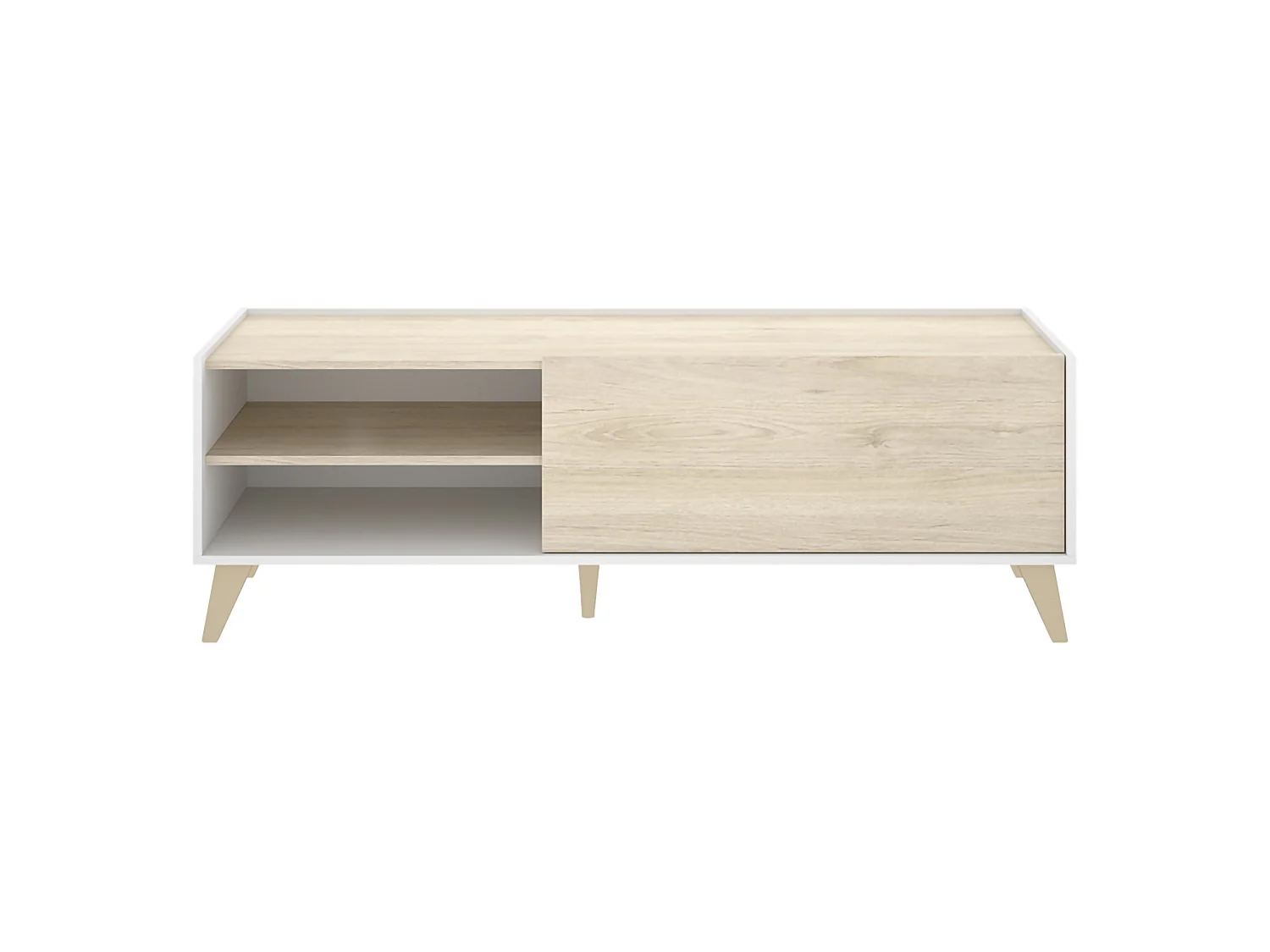 Set Mobili da Soggiorno Sutter, Modulabile, Marrone Rovere, 5 Ripiani, Apertura Battente, a Ribalta