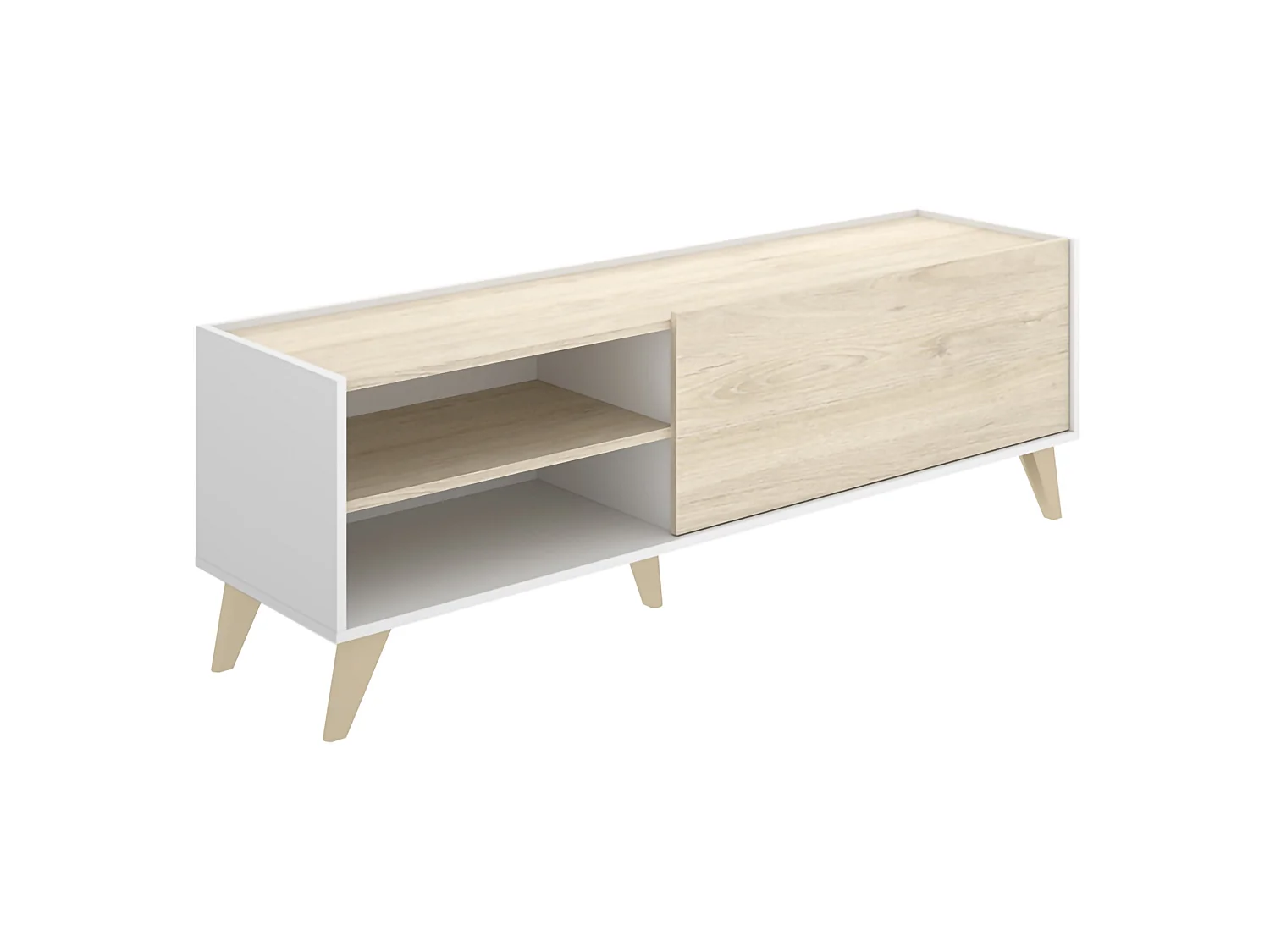 Set Mobili da Soggiorno Sutter, Modulabile, Marrone Rovere, 5 Ripiani, Apertura Battente, a Ribalta