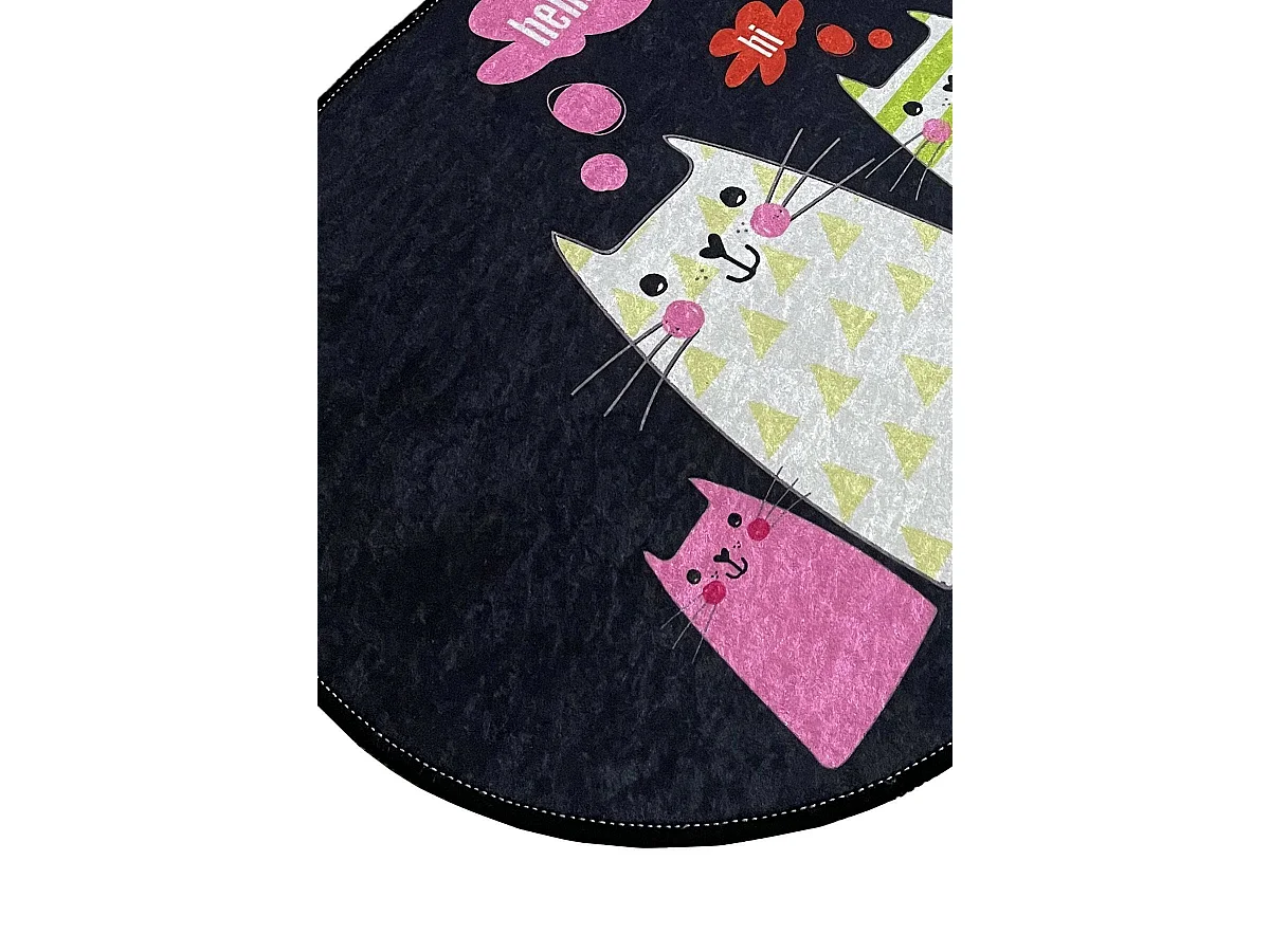 Tapis de Bain Piqua, Lavable en Machine, 80x100 cm Multicolore