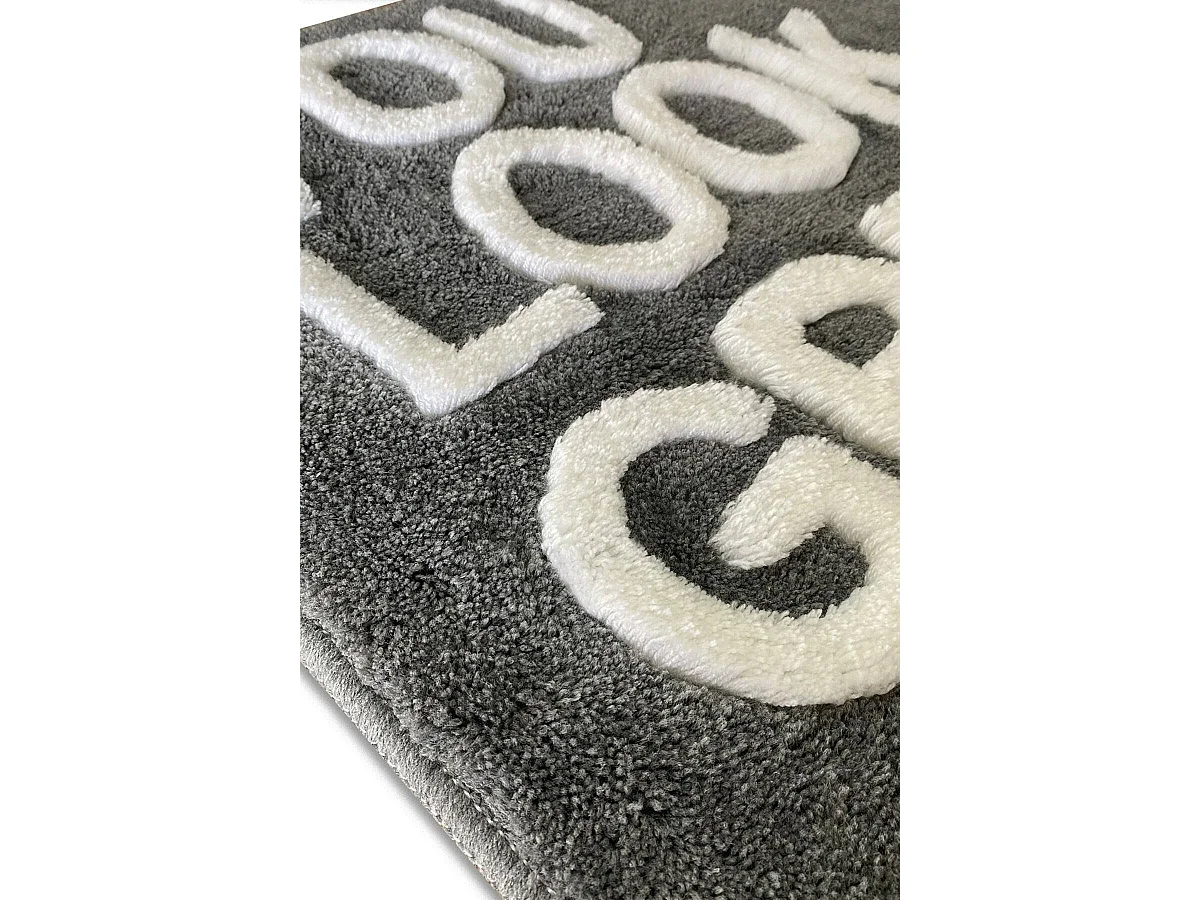 Tapis de Bain Westlake, Lavable en Machine, 60x100 cm Gris