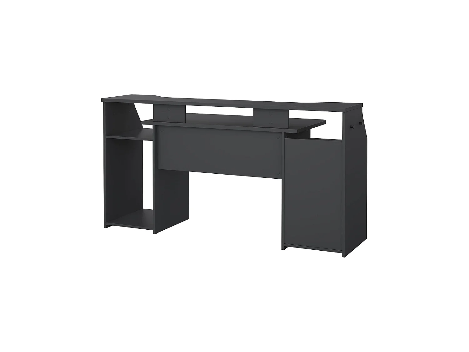 Zennithor-Schreibtisch, eine Schublade, 62,2x171x89,2h cm Grau