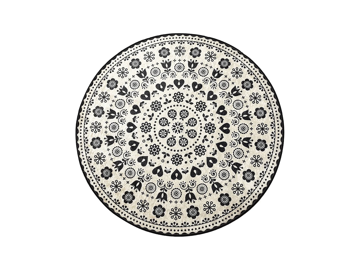 Tapis de bain Medina, lavable en machine, 100x100 cm multicolore
