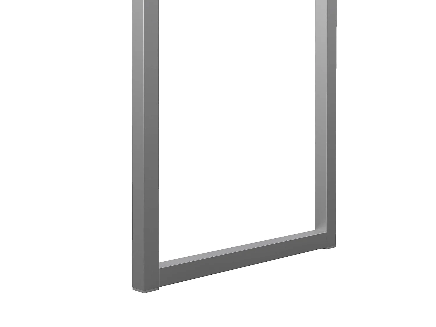 Anavi bureau, 2 lades, 101x40x77h cm wit, framekleur grijs, blad van gemelamineerd hout