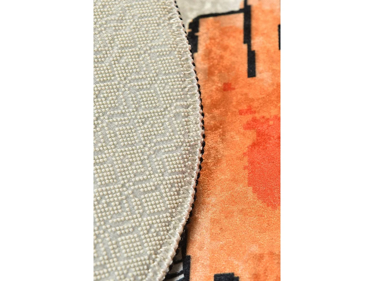 Tapis de Bain Pékin, Lavable en Machine, 60x100 cm Multicolore