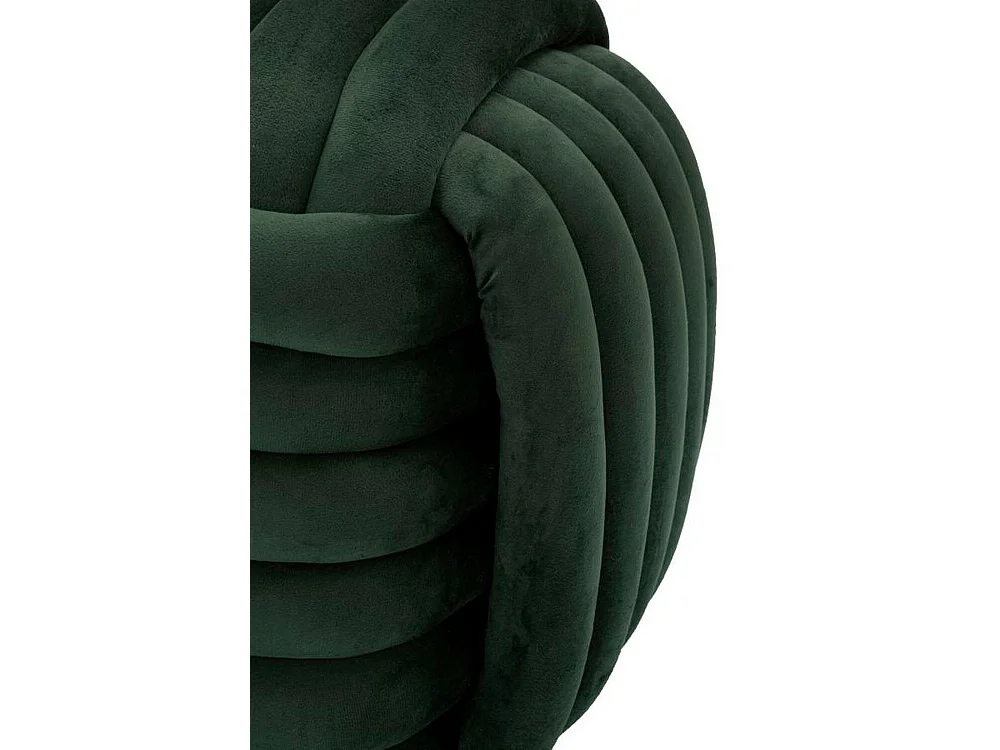 Poef Bozzente, vierkante vorm, 45x45x45h cm groen, draagvermogen 100 kg, frame van gemelamineerd hout