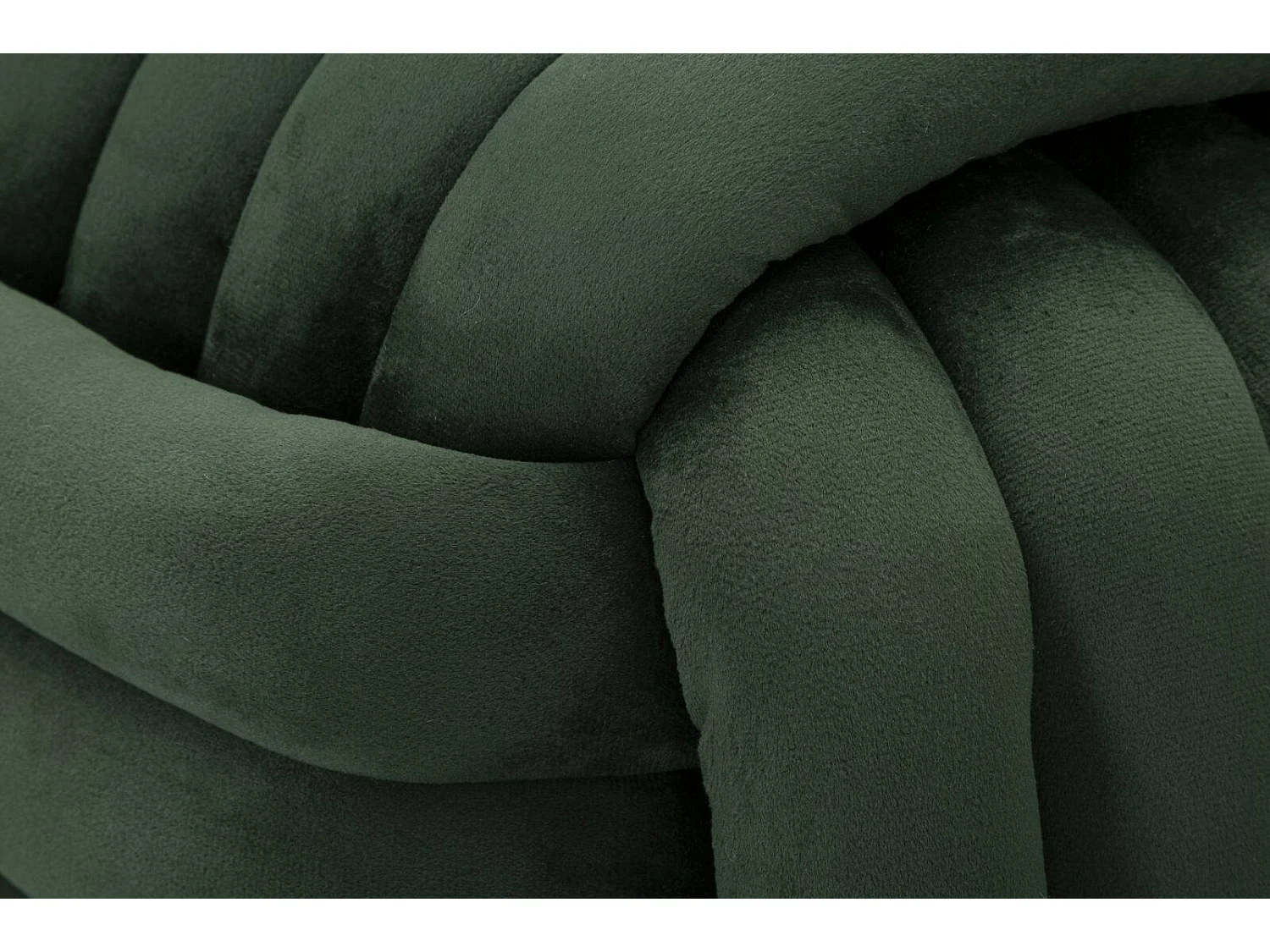 Poef Bozzente, vierkante vorm, 45x45x45h cm groen, draagvermogen 100 kg, frame van gemelamineerd hout