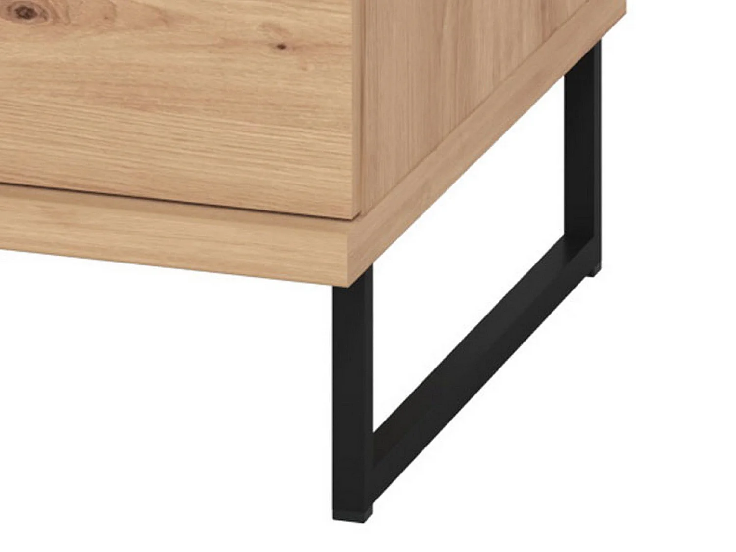 Bureau Ponza, un plateau, 138x56x75h cm Chêne Marron Nœuds, 3 tiroirs, poignées incluses