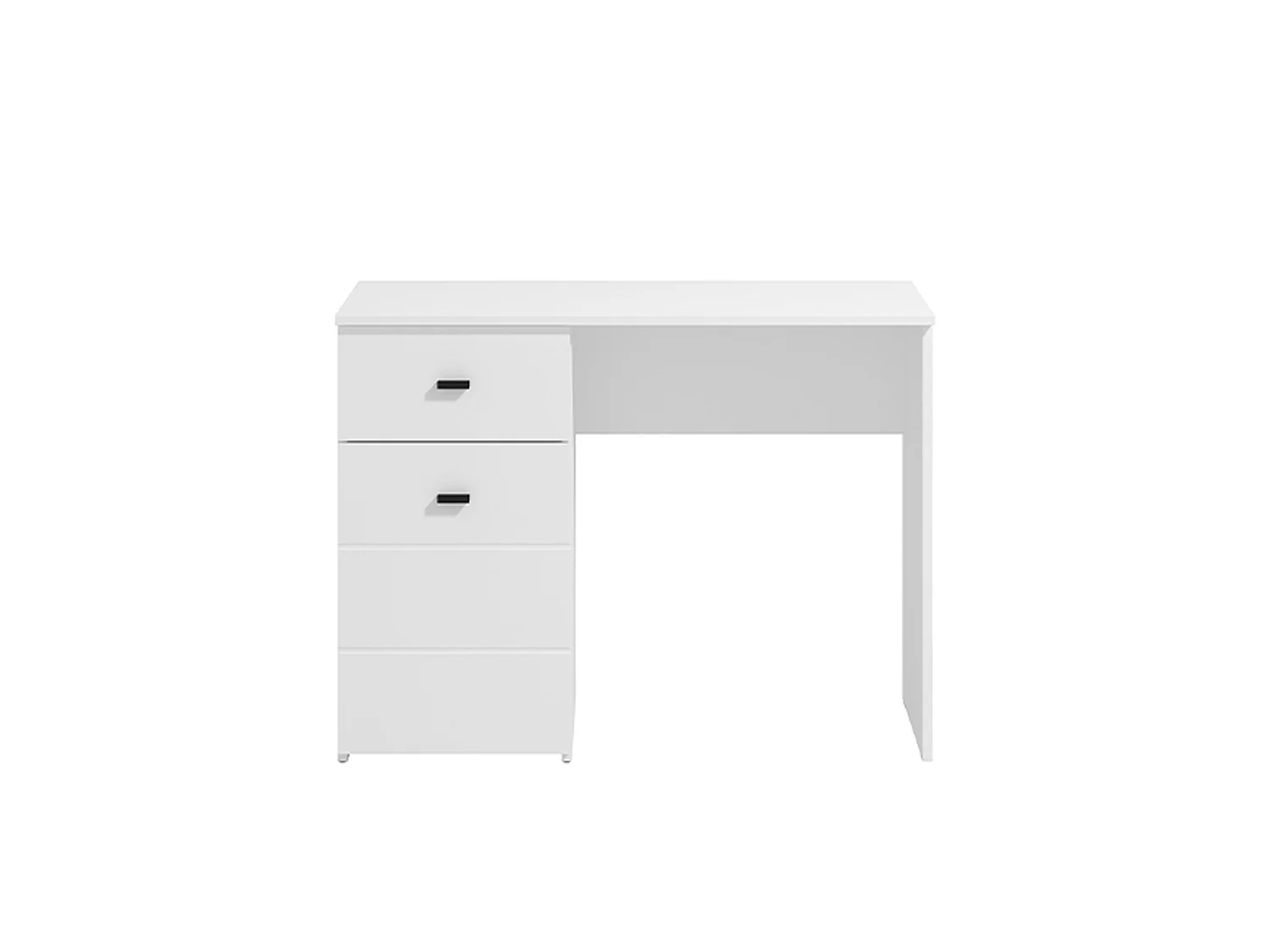 Secrétaire Cocham, un tiroir, 98x45x74h cm Blanc Mat, une étagère, une porte