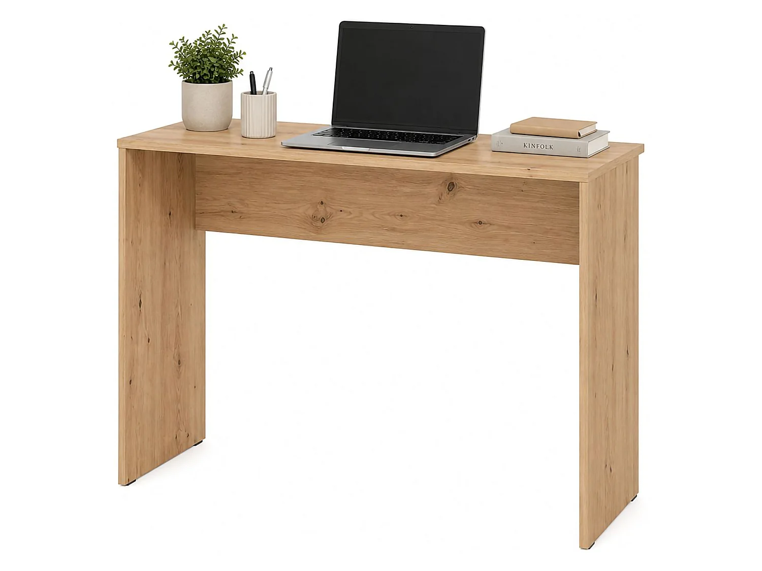 Scrivania Pichil, un Ripiano, 98x45x74h cm Marrone Rovere Nodi, Sfumatura Colore Struttura Rovere Nodi, Sfumatura Colore Ripiano Rovere Nodi