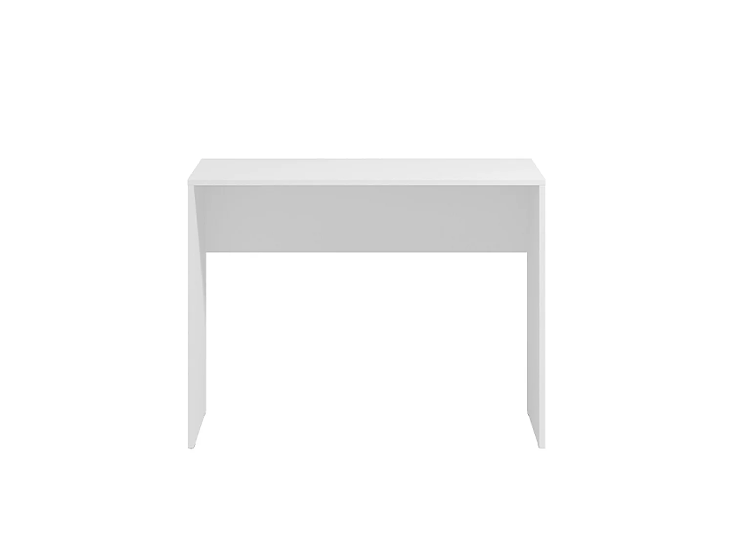 Scrivania Pichil, un Ripiano, 98x45x74h cm Bianco Opaco, Sfumatura Colore Struttura Opaco, Sfumatura Colore Ripiano Opaco