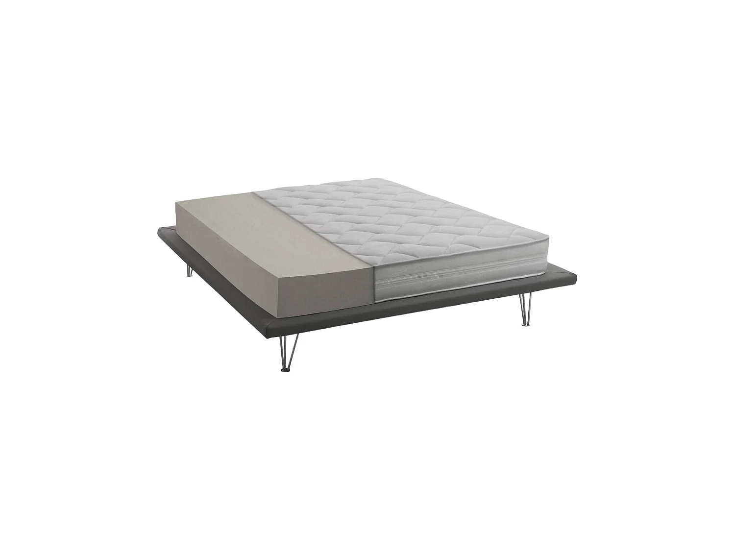 Matelas simple Dmel, matelas déhoussable Waterfoam, 100% Made in Italy, anti-acarien et hypoallergénique, 80x190h19 cm