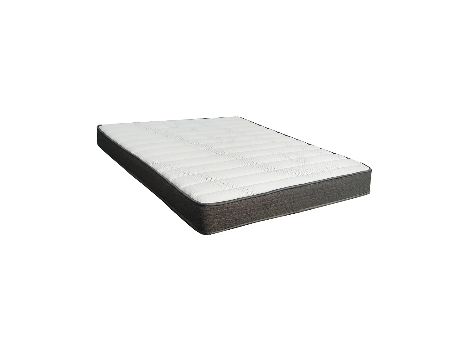 Materasso Matrimoniale Pizzone, Grado Rigidità Medio, 190x160x22h cm Bianco, Misura Rete Compatibile 160x190 cm, Matrimoniale