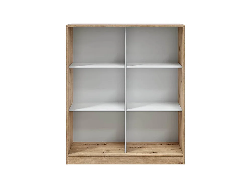 Garderobekast Resana met 2 deuren, 4 legplanken, 100x119h cm, bruin knoest-eik, slaapkamerkast, schuifdeuren, 2 deuren