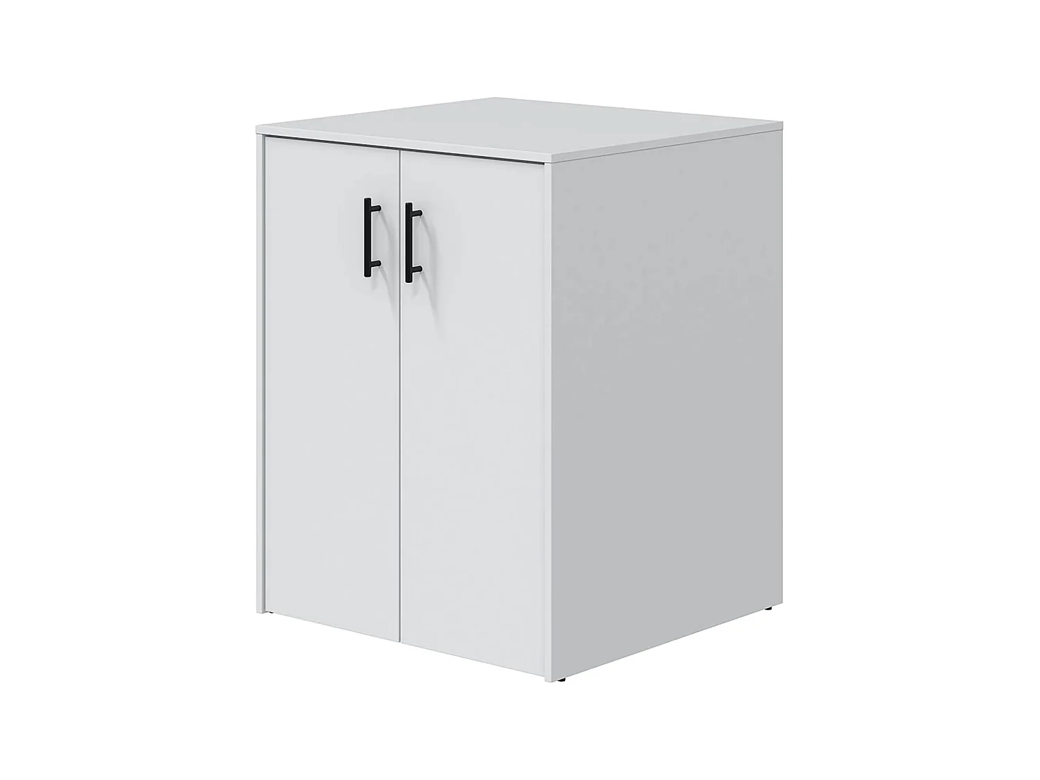Armoire polyvalente 2 portes Montoro, ouverture battante, 67x88h cm blanc