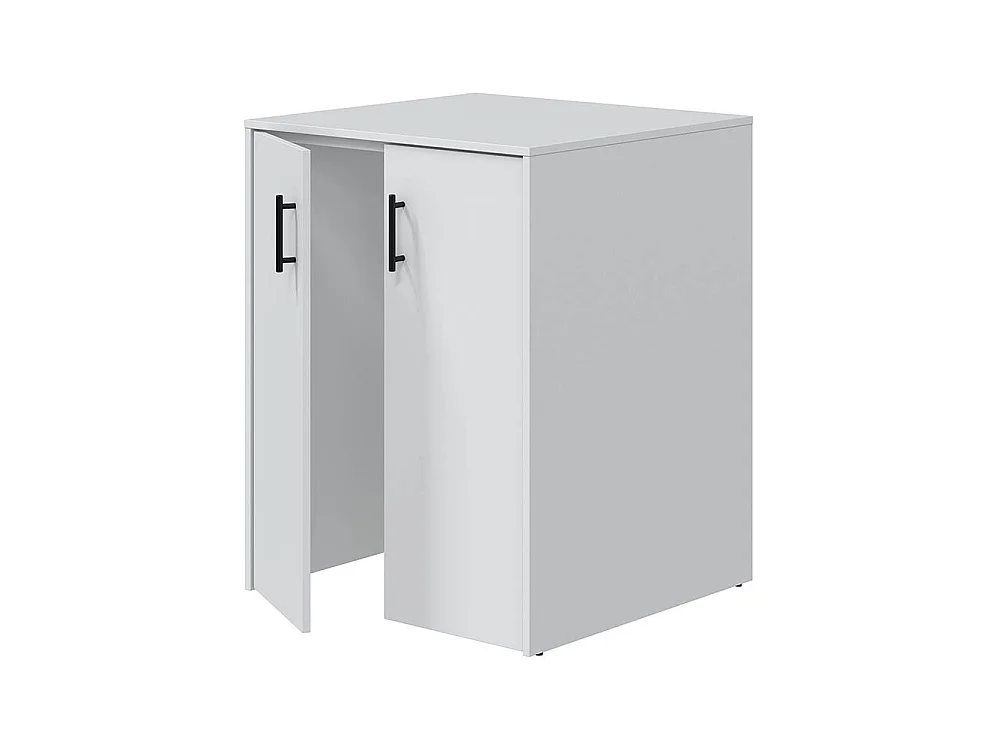 Armoire polyvalente 2 portes Montoro, ouverture battante, 67x88h cm blanc