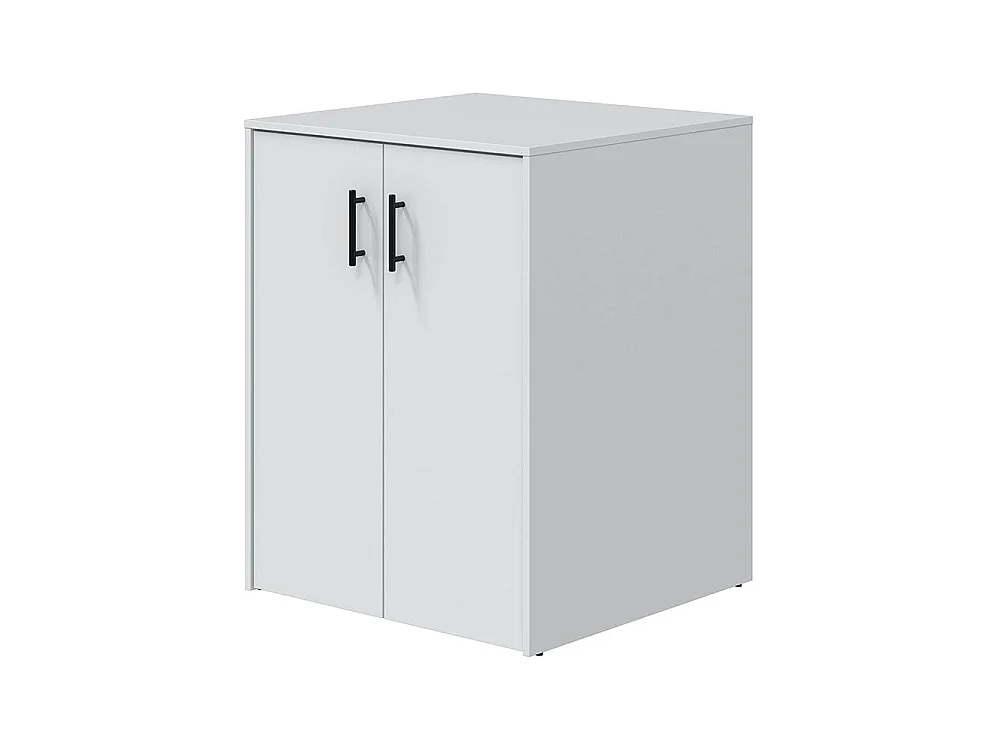 Armoire polyvalente 2 portes Montoro, ouverture battante, 67x88h cm blanc