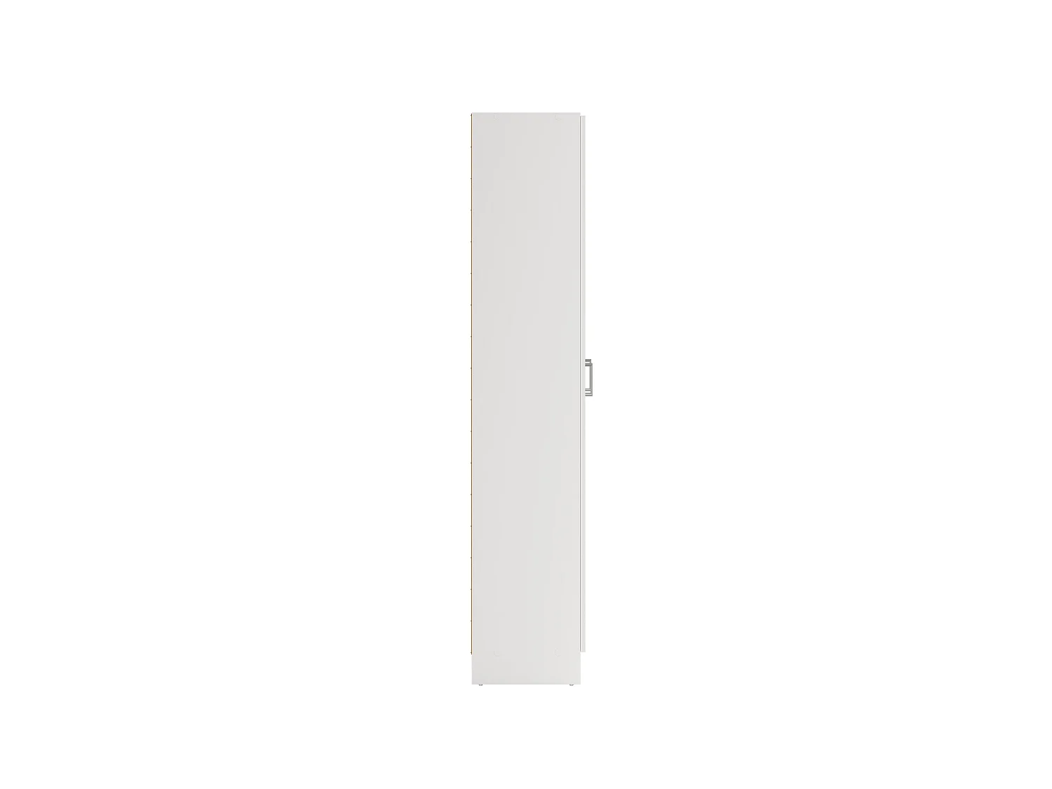 Grand Armoire Multiusage Vado, 4 Étagères, 34.6x180h cm Blanc