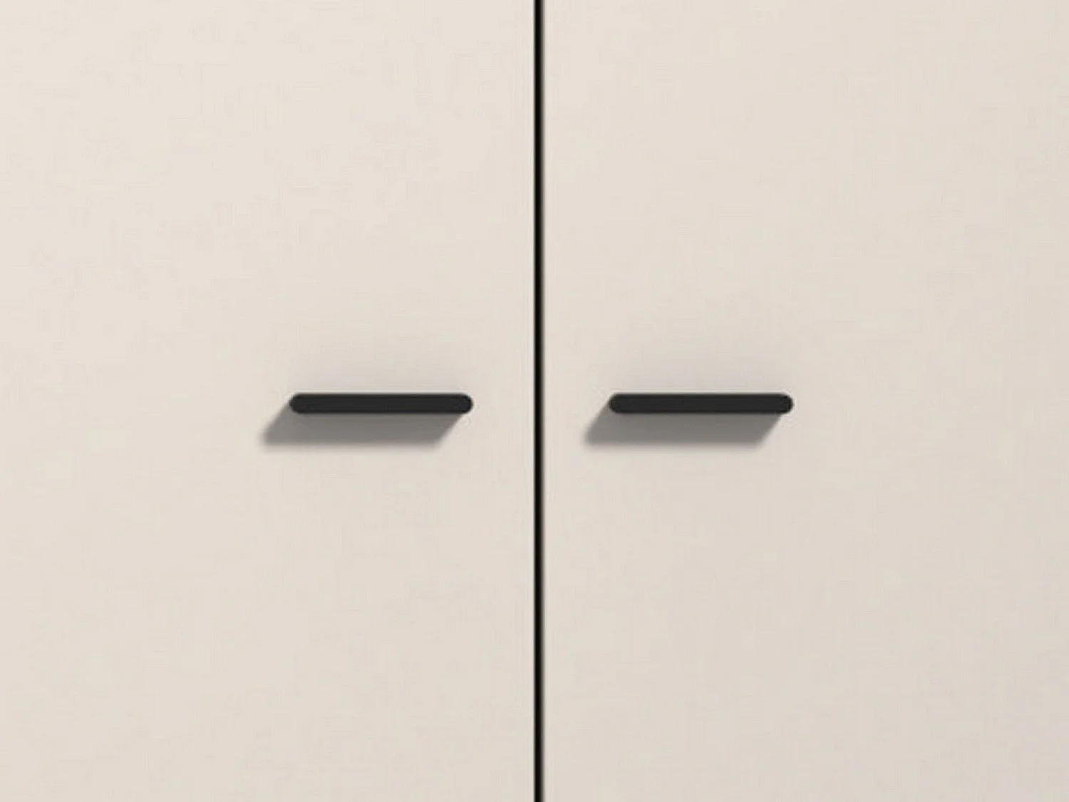 Großer Kleiderschrank, 2 Böden, 180x211h cm Cremeweiß, Schlafzimmer, Kleiderständer, 4 Fächer