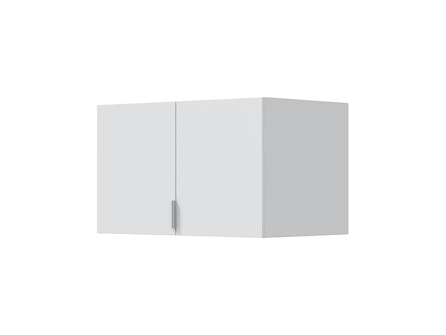 Multifunctionele Kast 2 Deuren Carre, 1 Legplank, 80x49h cm Wit, Scharnierdeur, 2 Deuren