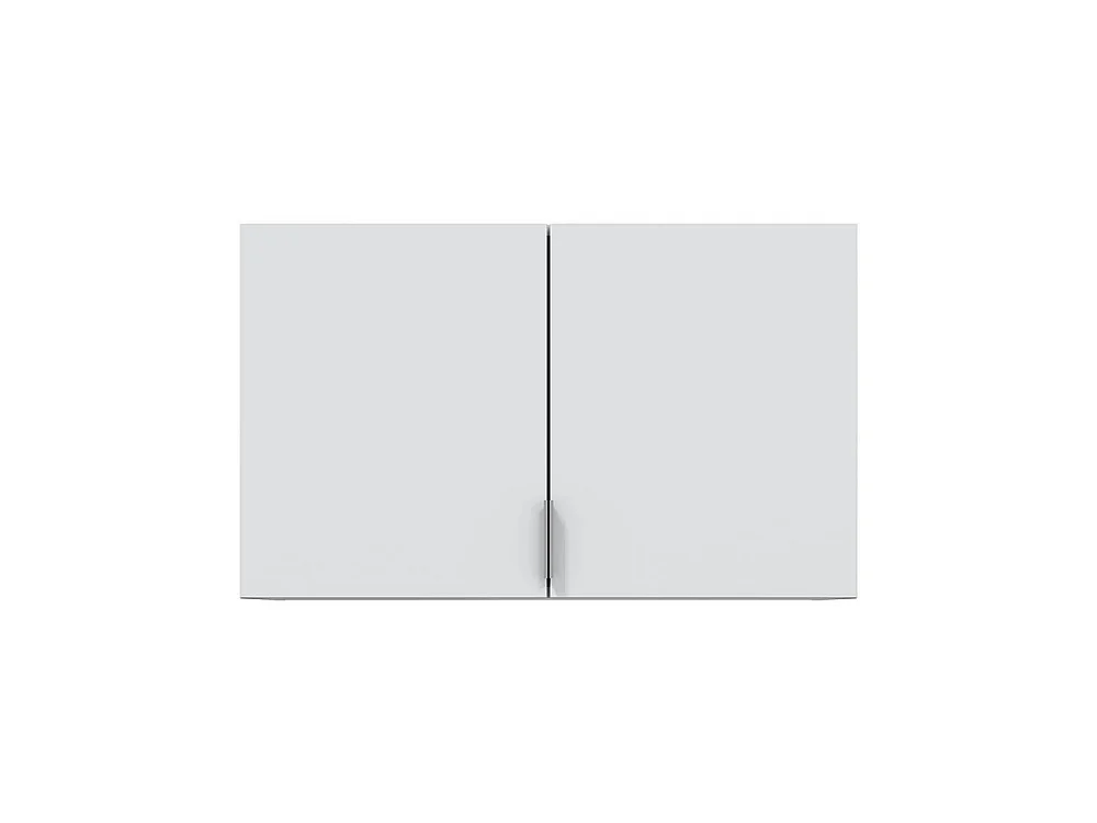 Multifunctionele Kast 2 Deuren Carre, 1 Legplank, 80x49h cm Wit, Scharnierdeur, 2 Deuren
