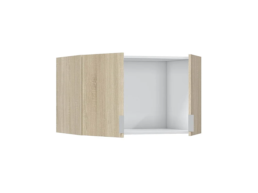 Multifunctionele Kast Carre: 2 Deuren, 1 Legplank, 80x49h cm, Bruin Eiken