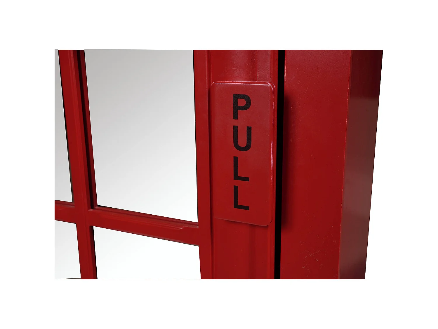 Armadio Multiuso 1 Anta Pachino, Appendiabiti, 68x215h cm Rosso, 2 Ripiani, Un'anta