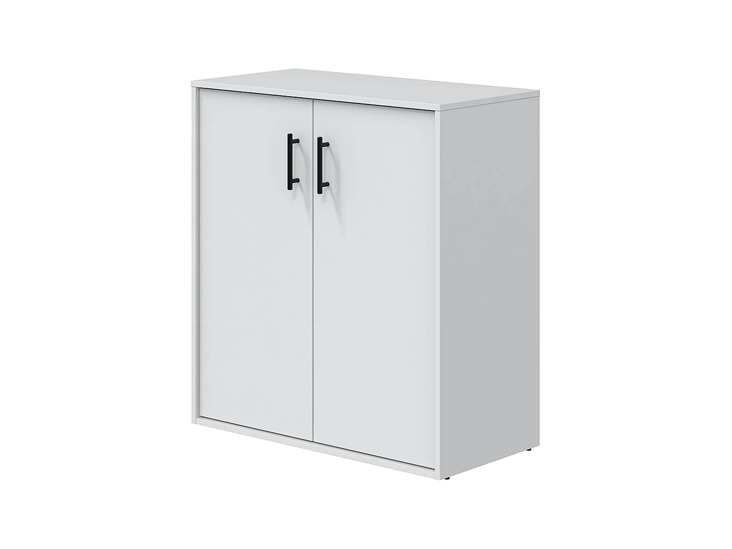 Armoire polyvalente 2 portes Senorbi, une étagère, 40x88h cm Blanc
