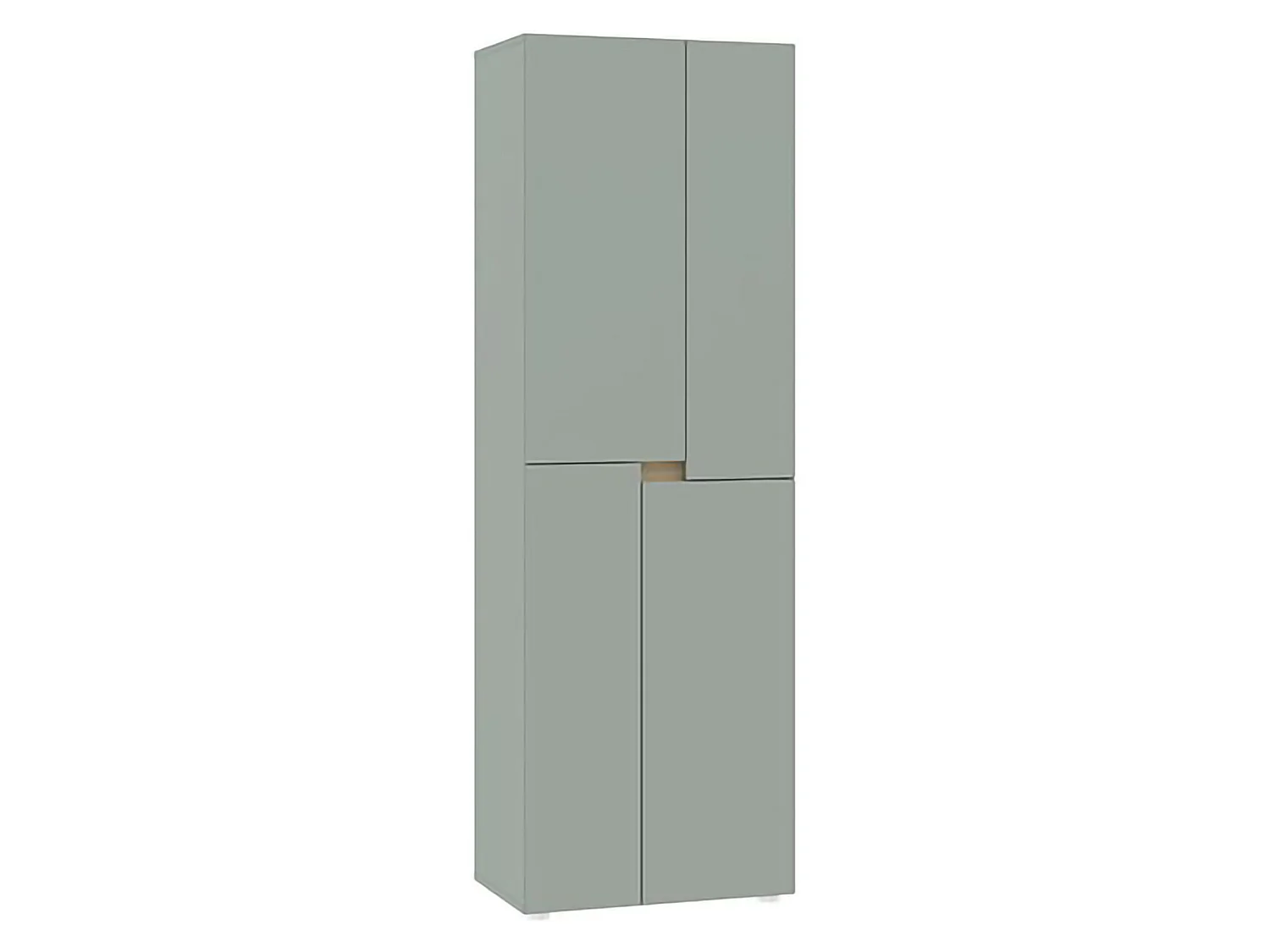 Guardaroba Grande Lidasime, 5 Ripiani, 42x184h cm Verde, Armadio Camera da Letto, Appendiabiti, Apertura Battente