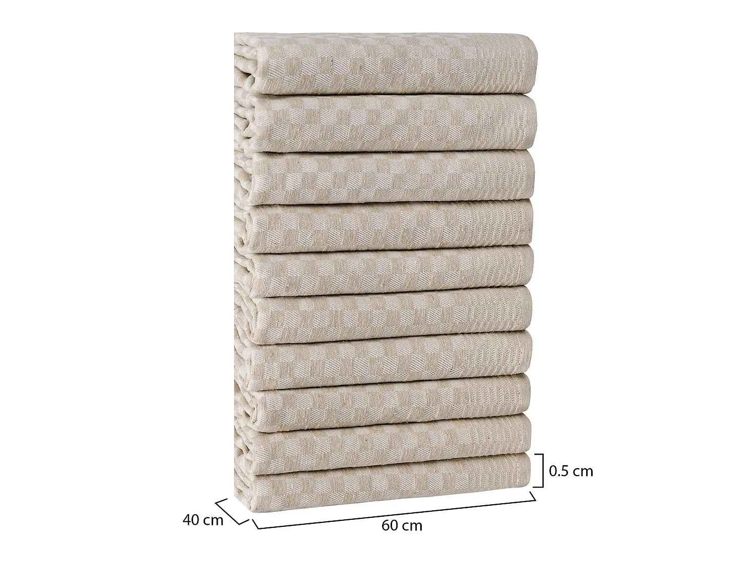 Torchon Munster, Lavable en Machine, 0,5x40 cm