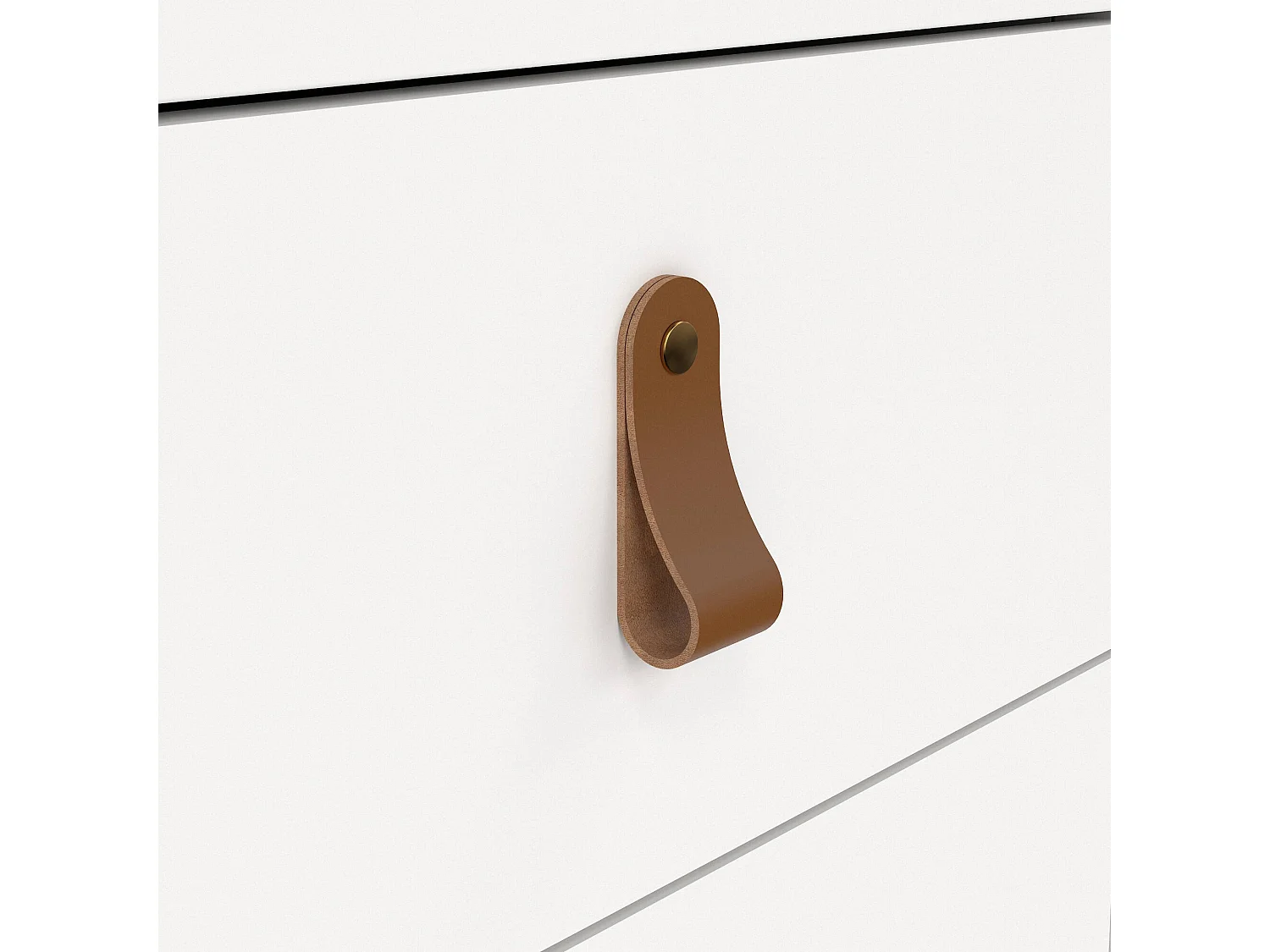 Escritorio Murjan, 3 cajones, 120x48x77h cm blanco, tablero en madera melaminada, color del estante blanco