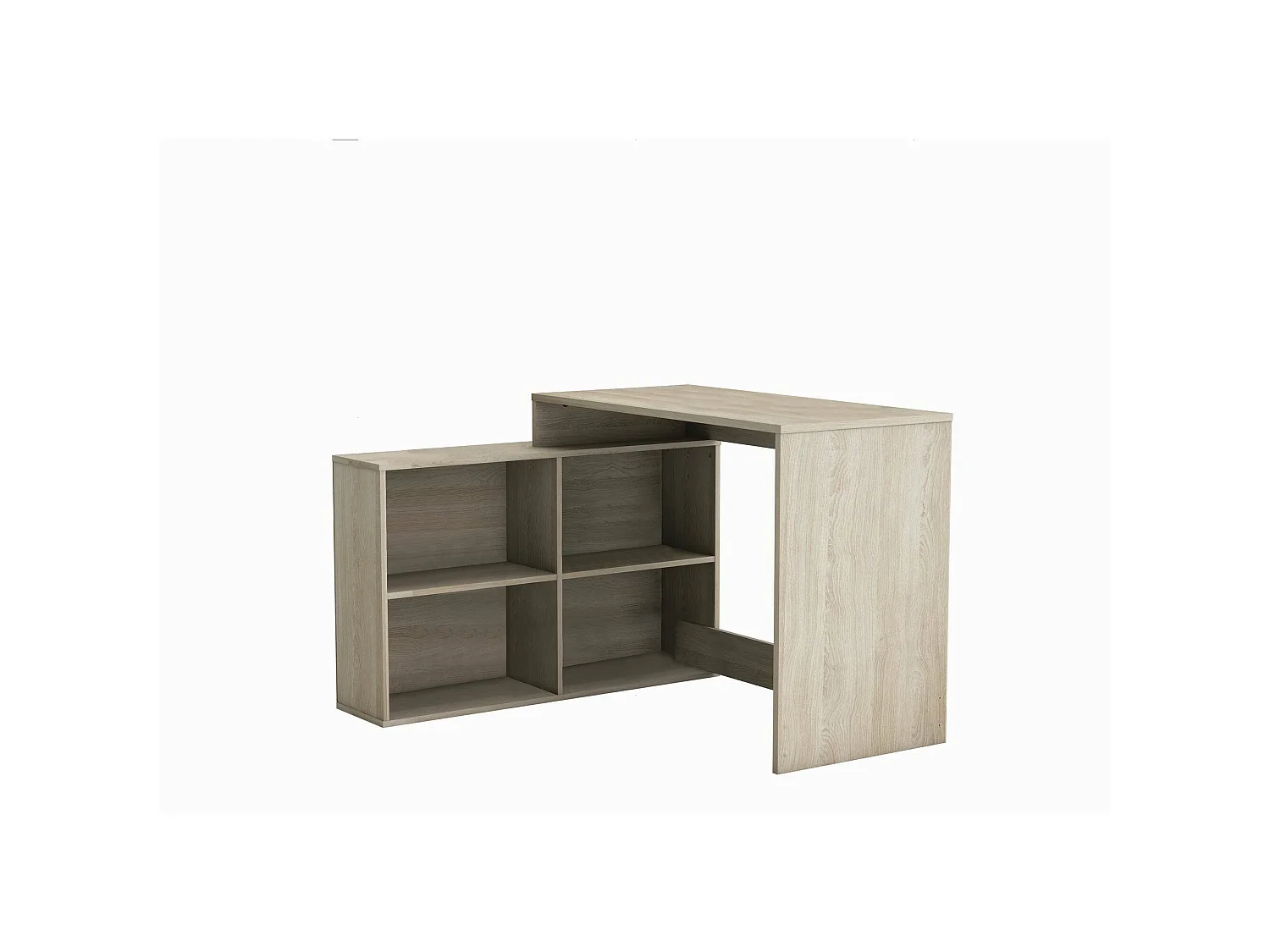 Bureau d'angle Kyarr, 100,7x111,9x76,7h cm, Blanc