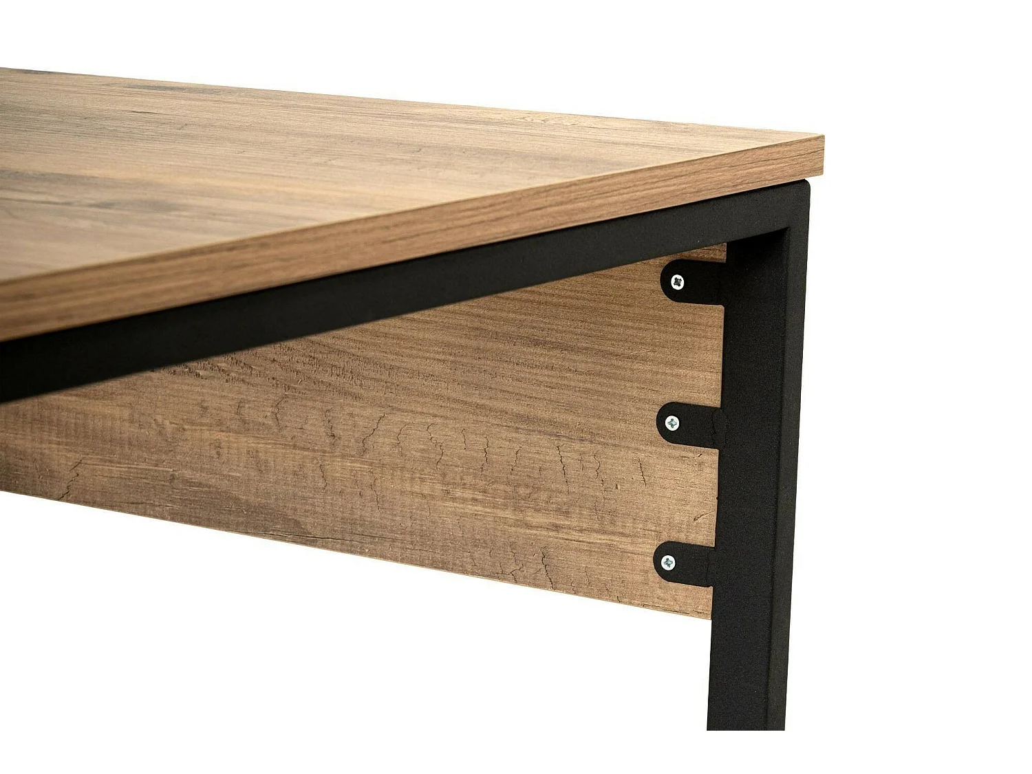 Bureau Violet, un Plateau, 60x240x74h cm Noir