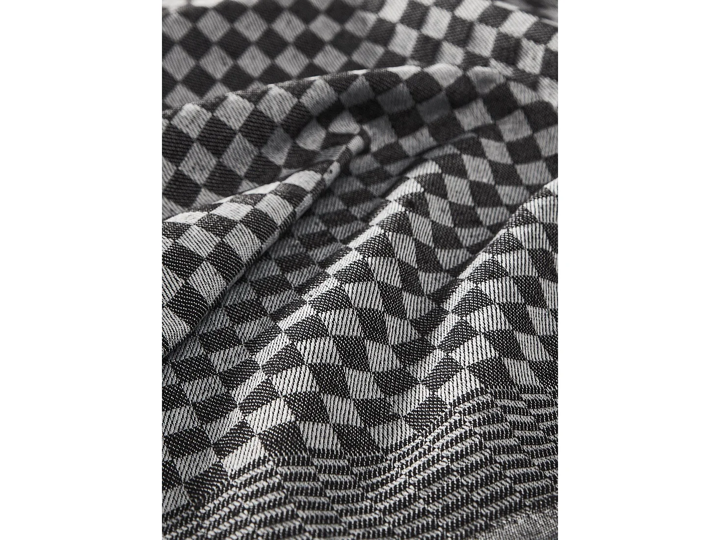 Torchon Niga, Lavable en Machine à 40°, 40x60 cm Anthracite Noir, 10 Pièces, Nuance de Couleur Anthracite
