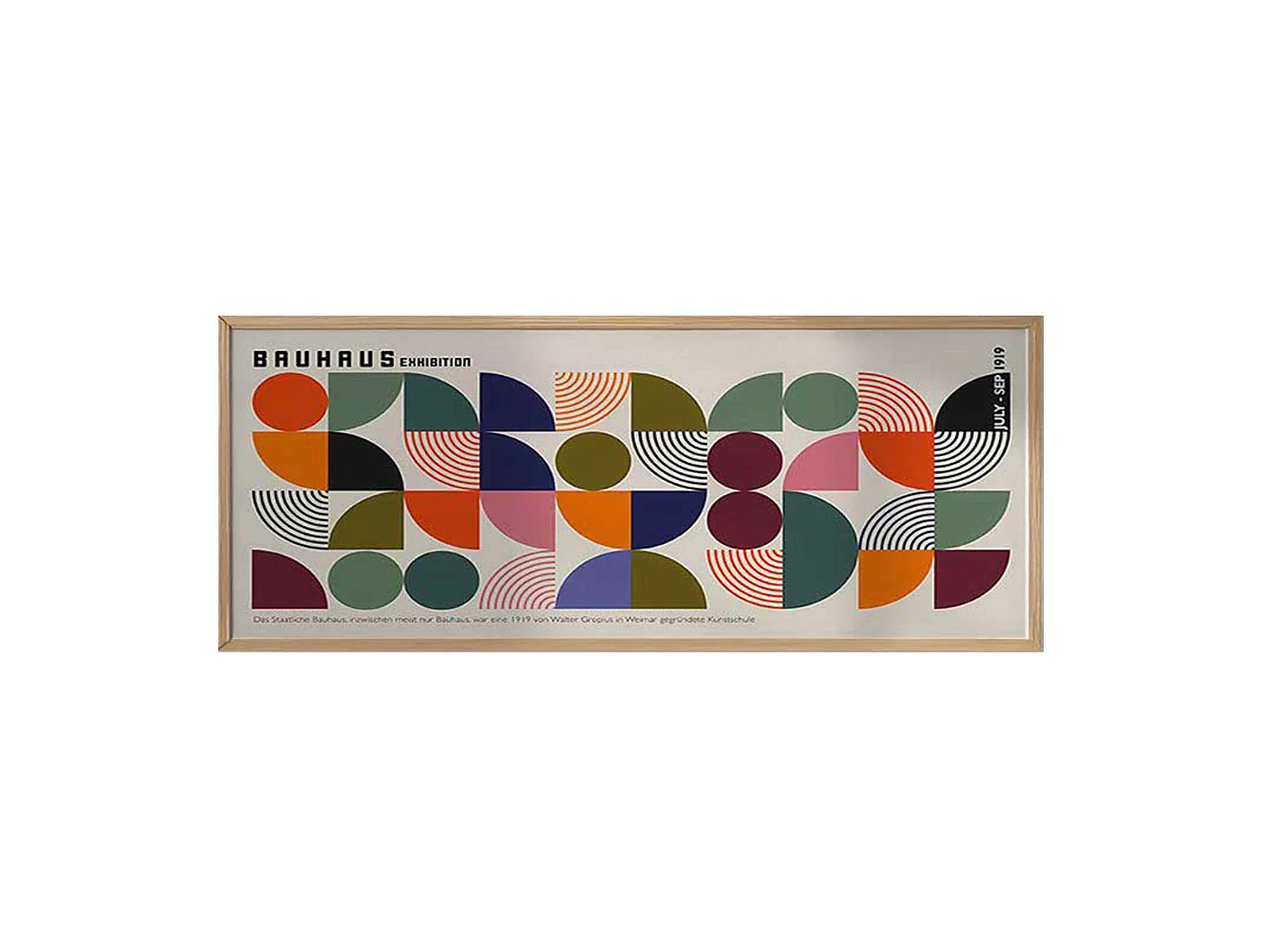 Cadre Miseba, structure en bois plaqué, 50x120h cm multicolore,