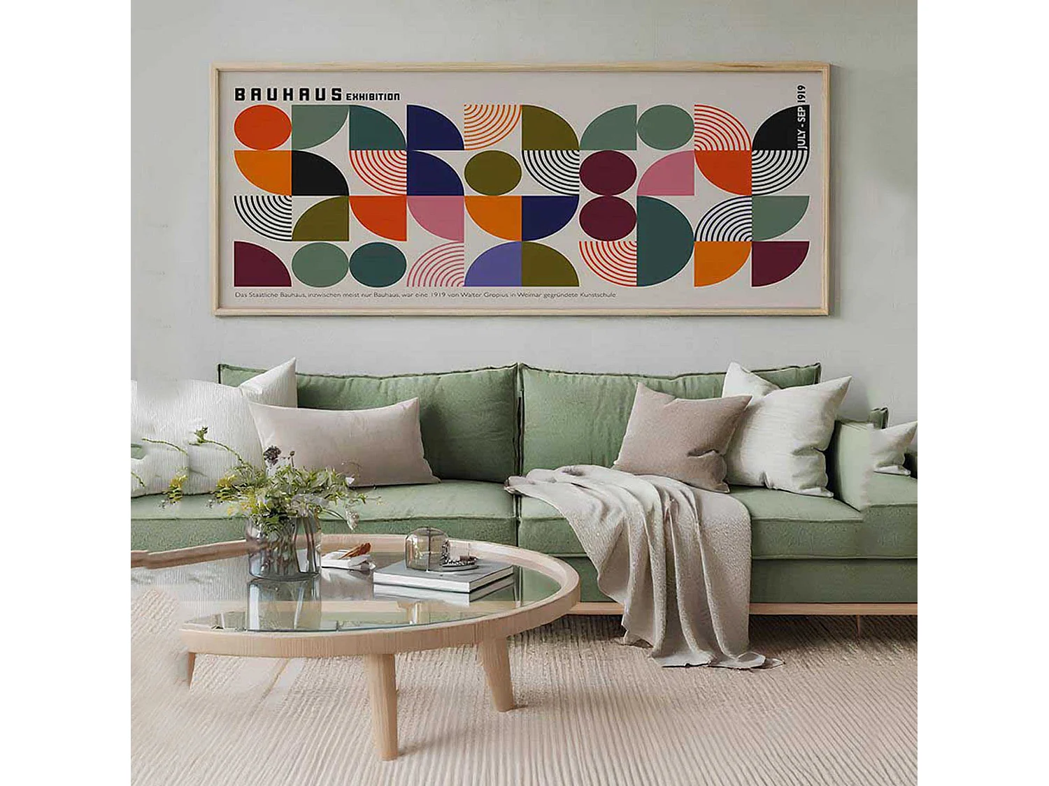 Cadre Miseba, structure en bois plaqué, 50x120h cm multicolore,