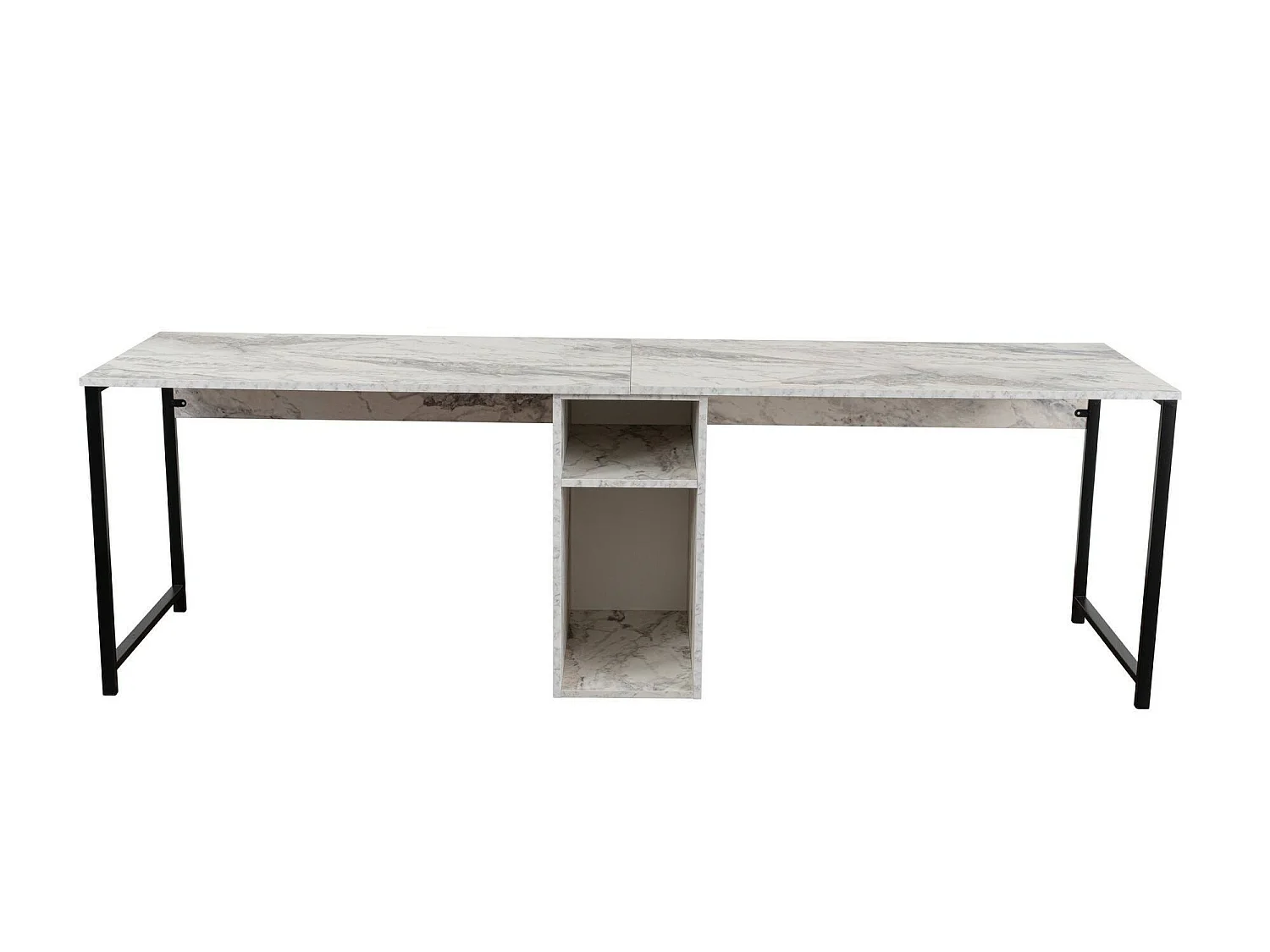 Schreibtisch Violet, eine Ablage, 60x240x74h cm Schwarz
