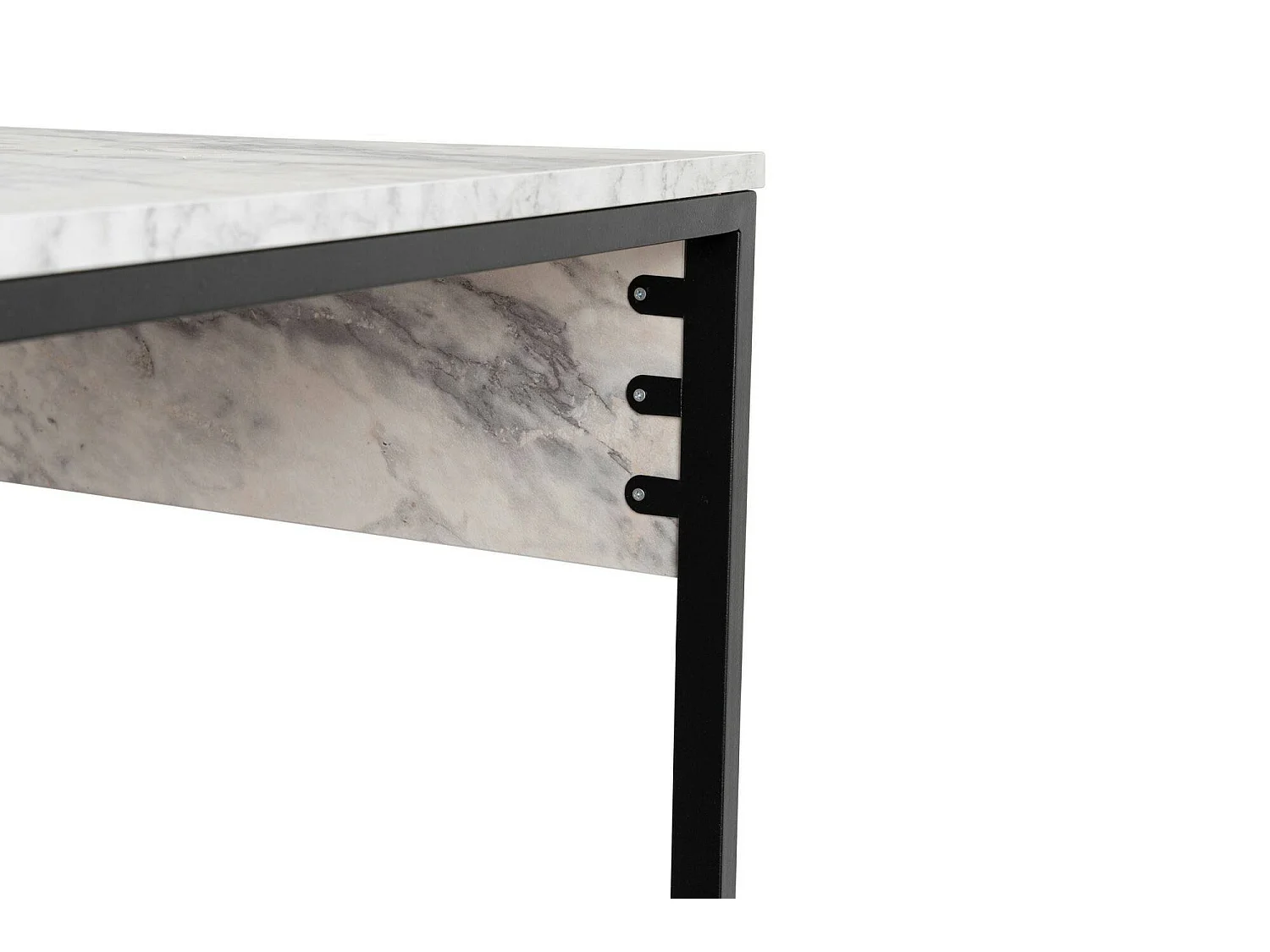 Schreibtisch Violet, eine Ablage, 60x240x74h cm Schwarz