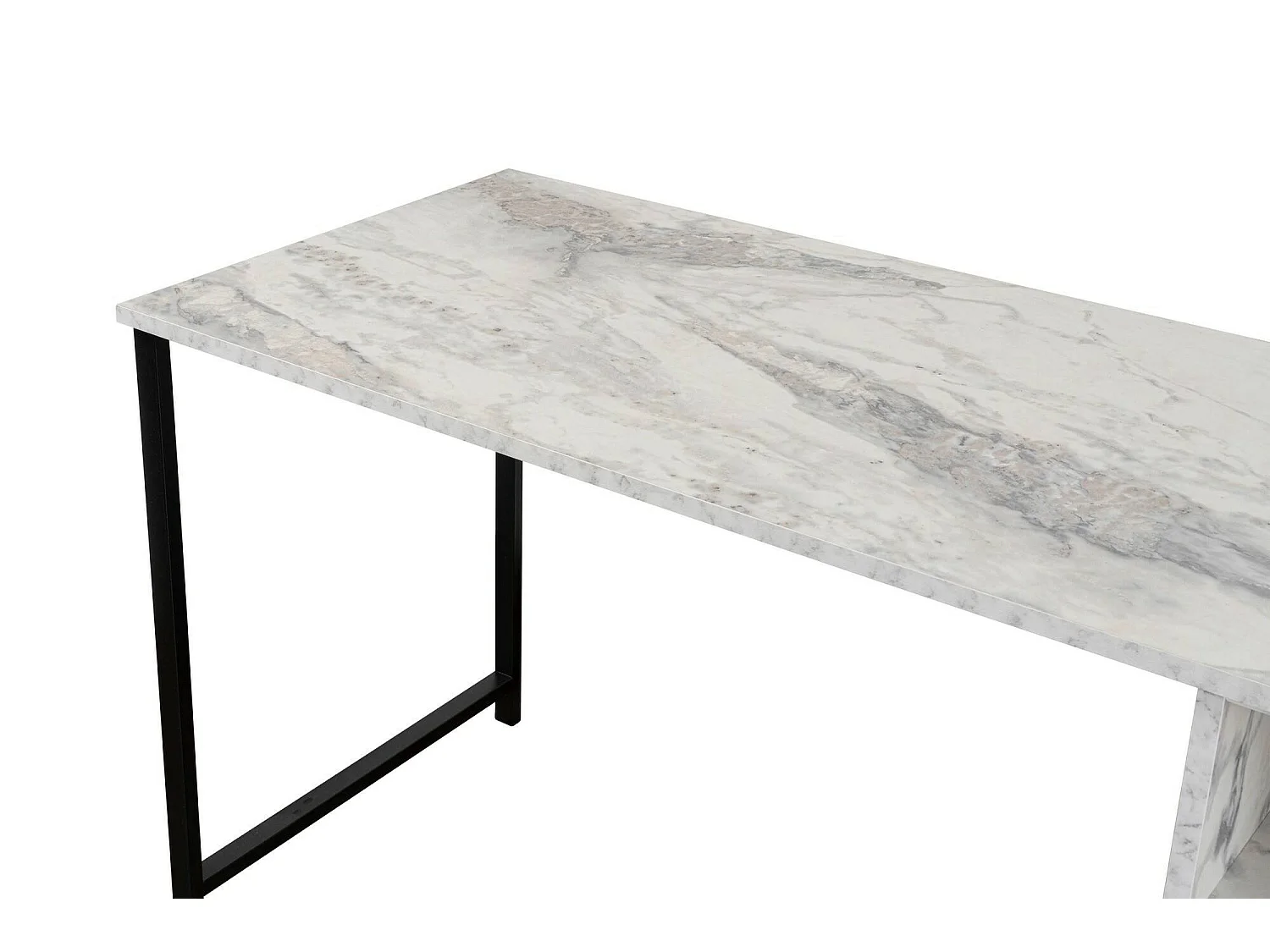 Schreibtisch Violet, eine Ablage, 60x240x74h cm Schwarz