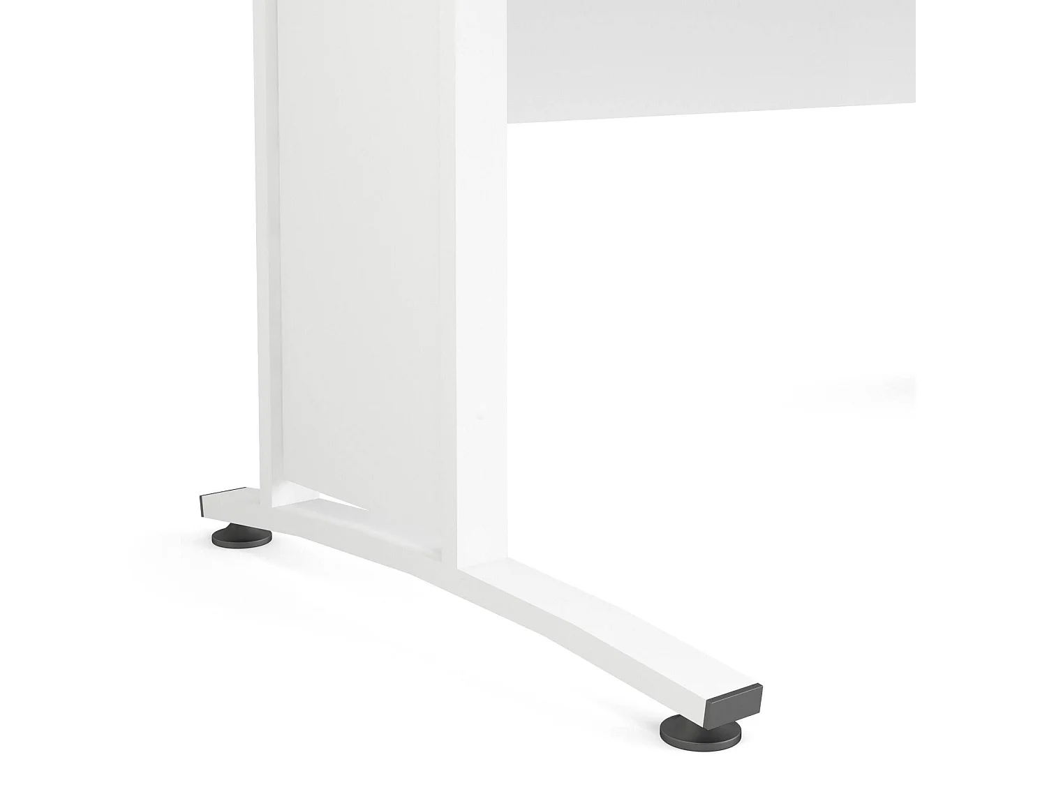Escritorio Ascorbato, tablero de madera melaminada, 150x80x75h cm, blanco, color del tablero blanco