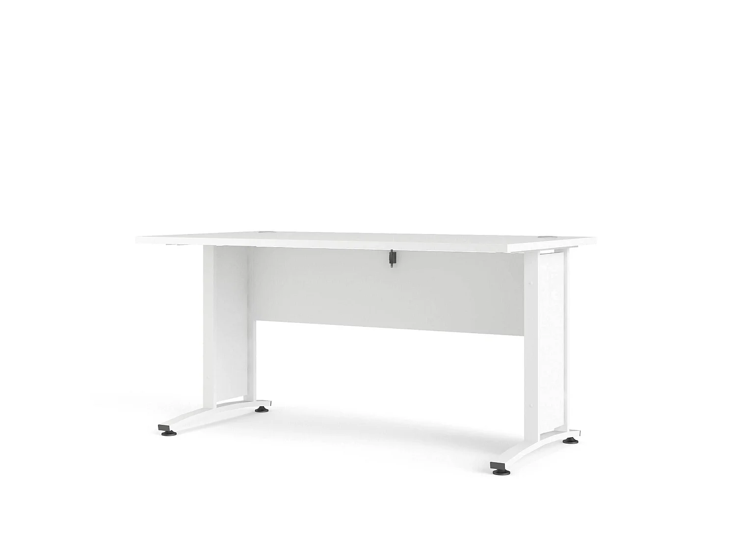 Escritorio Ascorbato, tablero de madera melaminada, 150x80x75h cm, blanco, color del tablero blanco