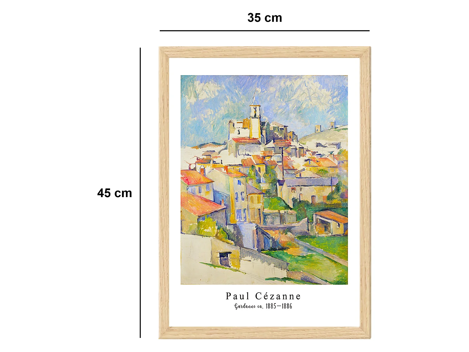 Tableau Milaka, Structure en Tissu, 35x45h cm Multicolore, Bois Nobilité
