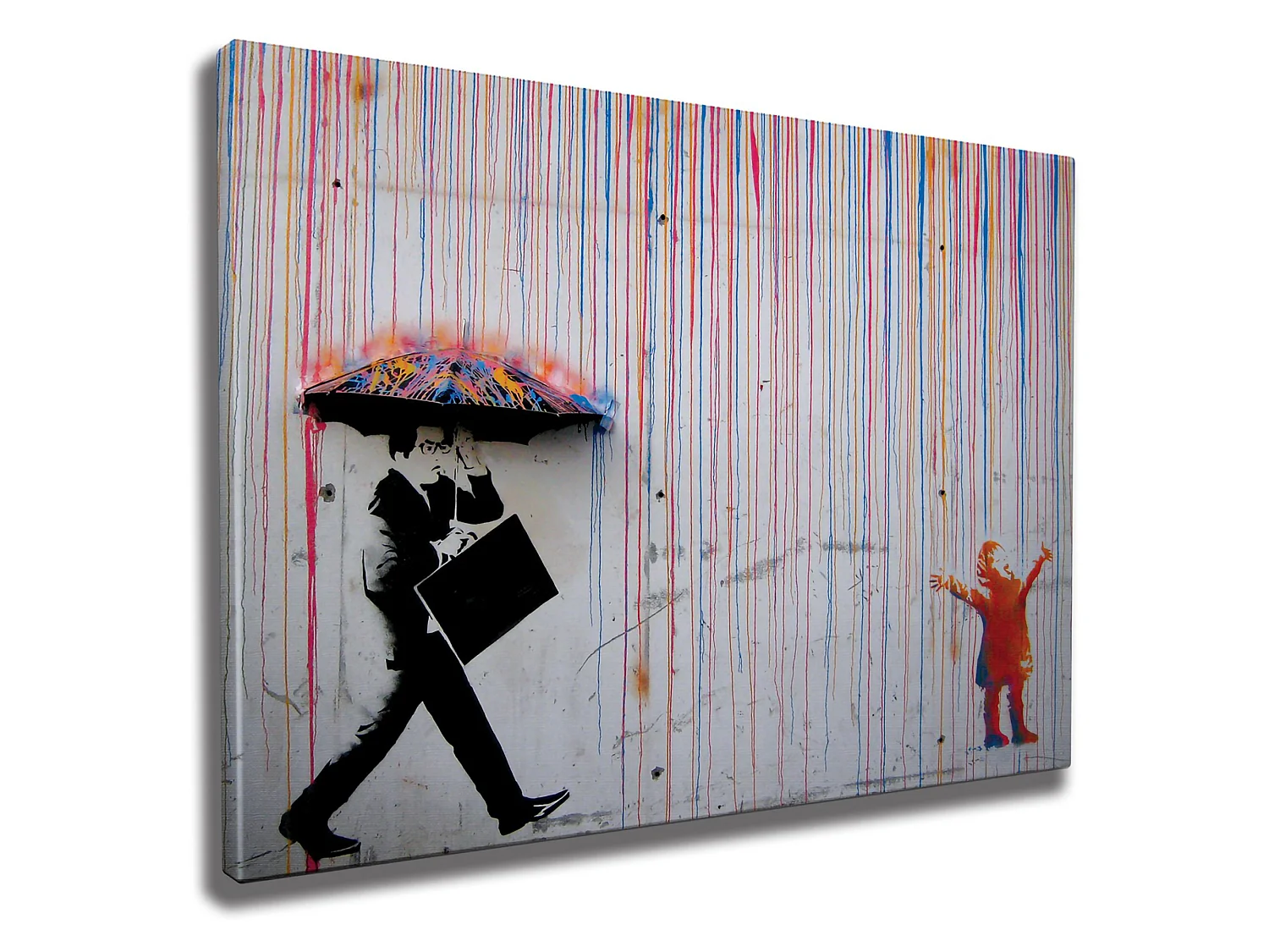 Tableau Mozasa, Structure en tissu, 70x100h cm Multicolore, Bois Noblex