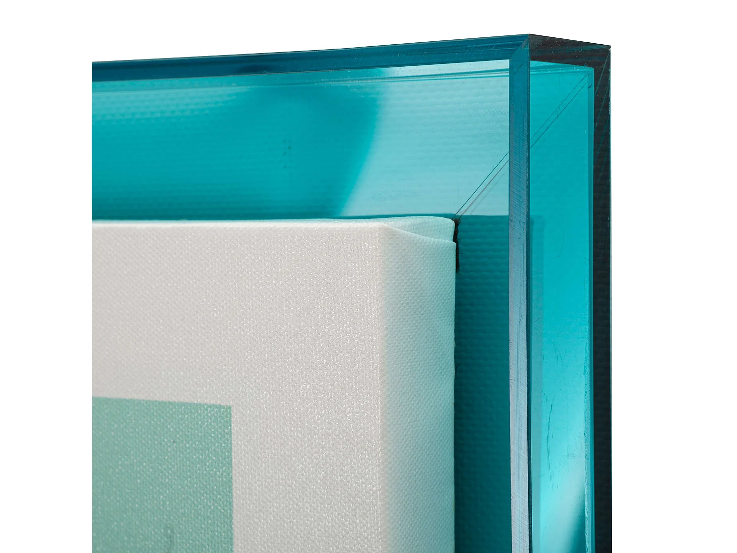 Cadre Bamiri, Structure en plastique, 50x70h cm multicolore, Structure en bois, Matériel en plastique