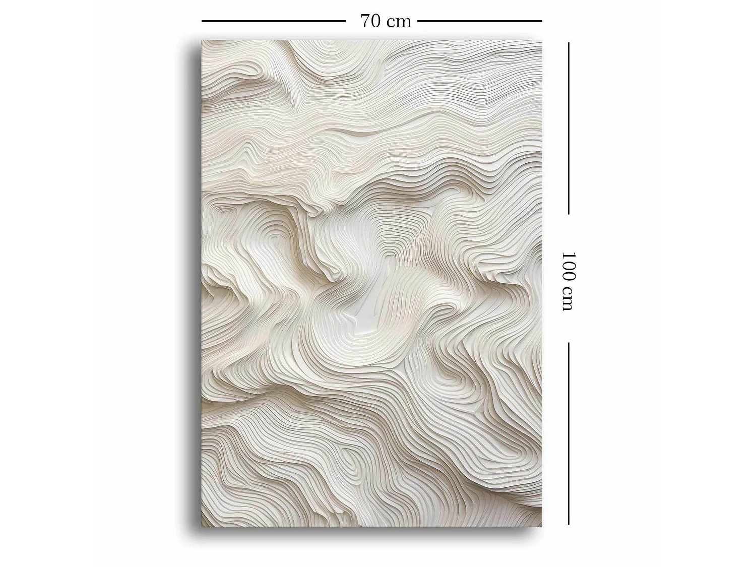 Tableau Nahamami, Structure en Tissu, 70x100h cm Multicolore, Bois Nobilisé