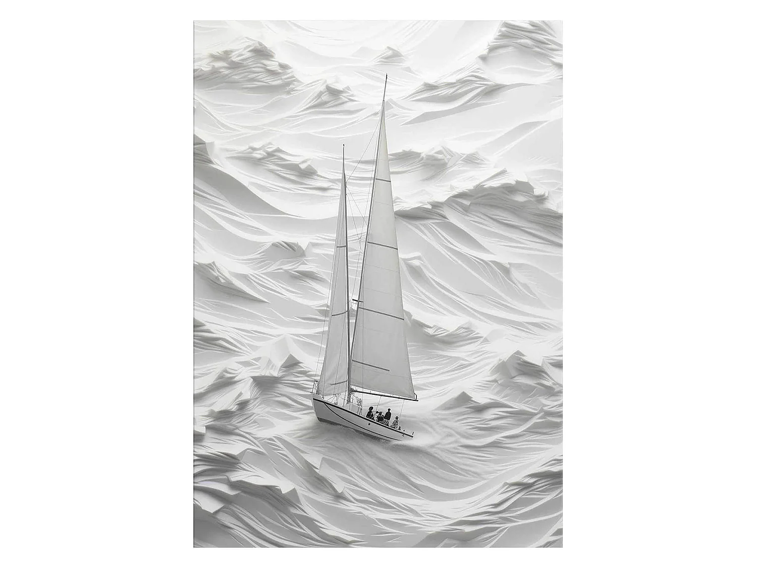 Tableau Nahaso, Structure en Tissu, 70x100h cm Multicolore, Bois Nobilité